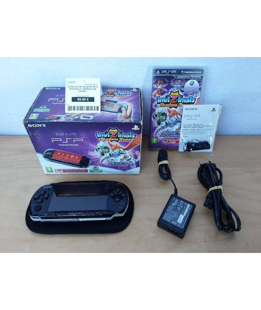 CONSOLE PSP EN BOITE PACK INVIZIMALS ( MANQUE LES CALES ) CONSOLE PSP EN BOITE PACK INVIZIMALS ( MANQUE LES CALES )