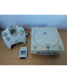 CONSOLE SEGA DREAMCAST + MANETTE + CARTE MÉMOIRE
