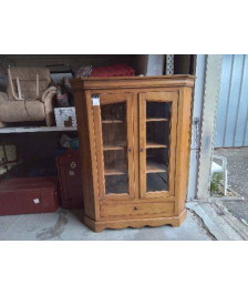 PETITE ARMOIRE D’ANGLE DE STYLE CAMPAGNARD