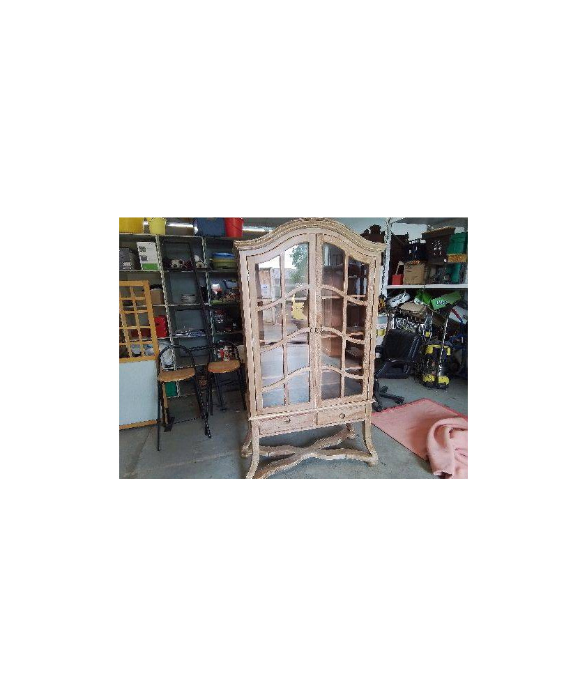  VITRINE EN BOIS D’ACCACIA