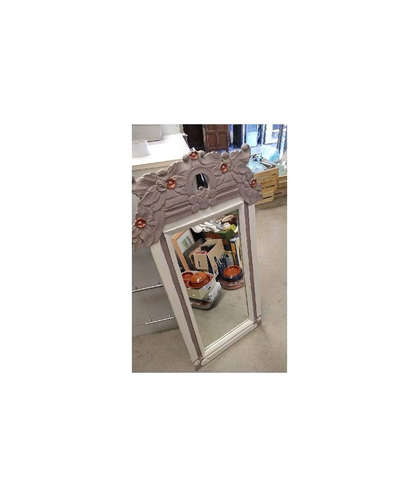 MIROIR BOIS PEINT RECTANGLE 