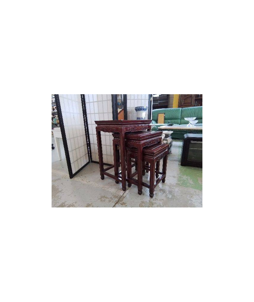 TRIO DE TABLES GIGOGNE INSPIRATION JAPONAISE