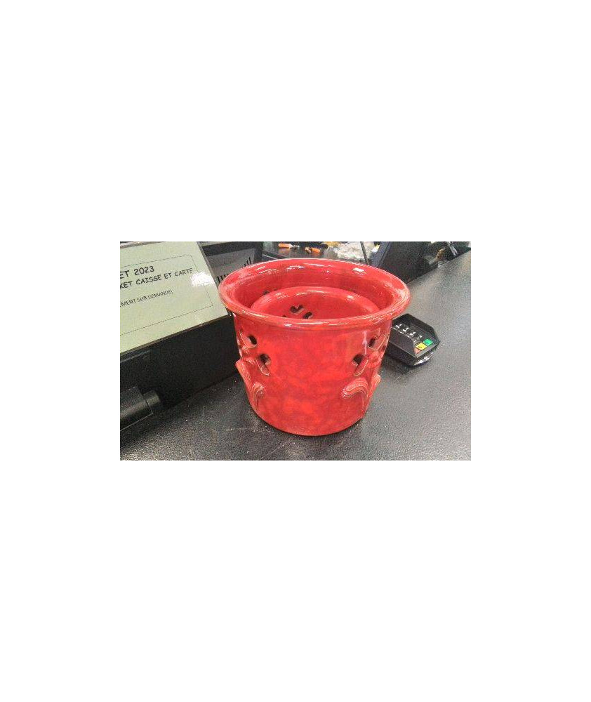 CACHE POTS ROUGES X2