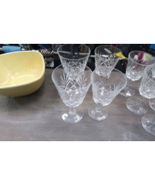 VERRES A PIED CRISTAL X4 