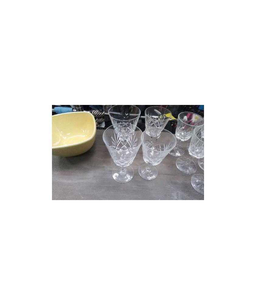 VERRES A PIED CRISTAL X4 