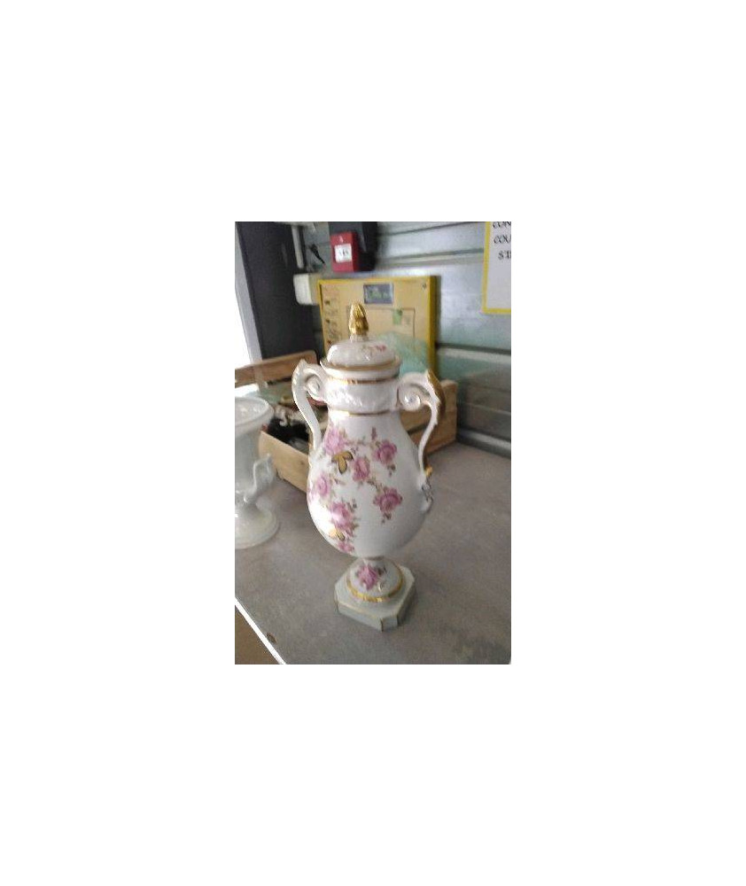 VASE COUVERT ROSE DOREE