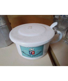 ANCIEN CRACHOIR EN TOLE ÉMAILLÉE 