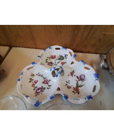 PLAT À APÉRITIF BORDURE BLEU 
