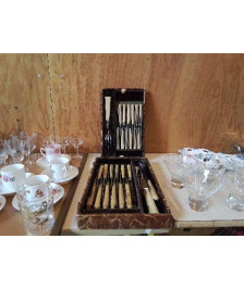 ENSEMBLE COUTEAU MANCHE CORNE 