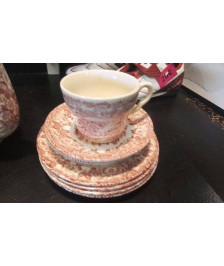 TASSE ANGLAISE + ASSIETTES 