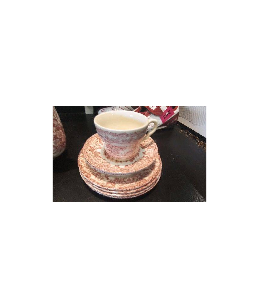 TASSE ANGLAISE + ASSIETTES 