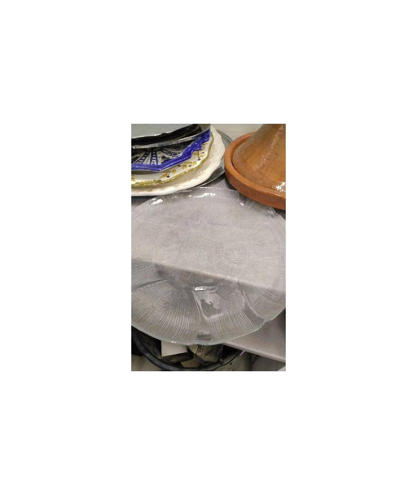 PLAT ROND VERRE 