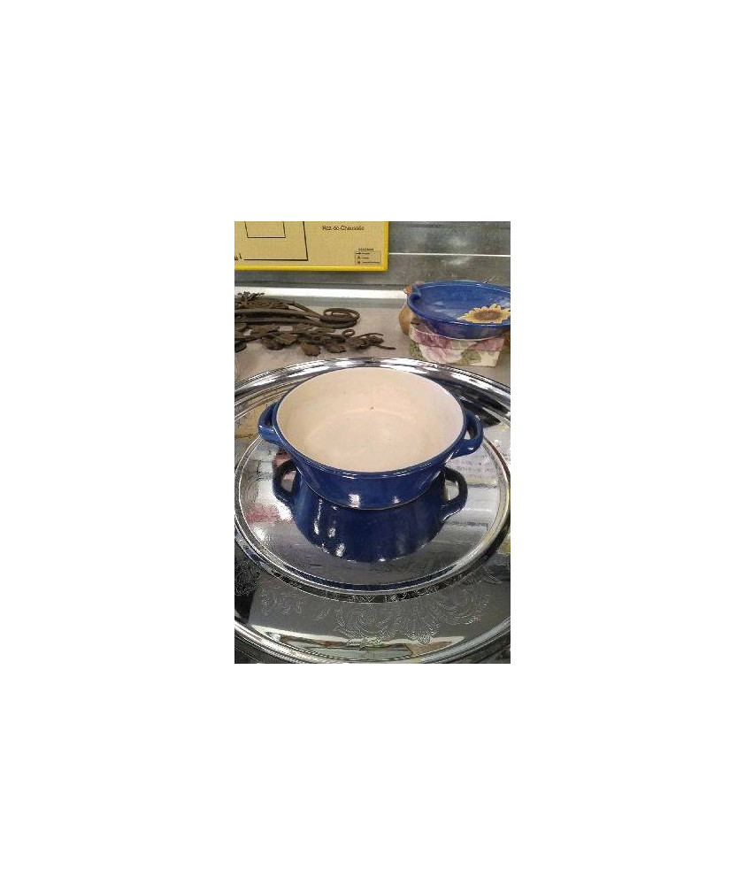 PLAT ROND BLEU