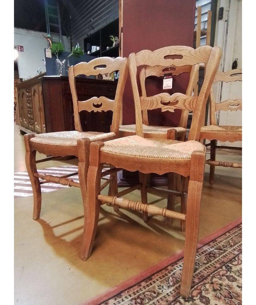 CHAISES LOT DE 4