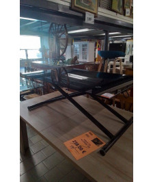 TABLE BASSE RELEVABLE NOIRE