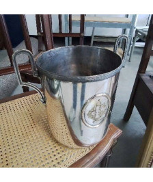 SEAU A CHAMPAGNE METAL ARGENTÉ 