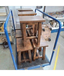 PETIT TABOURET BOIS