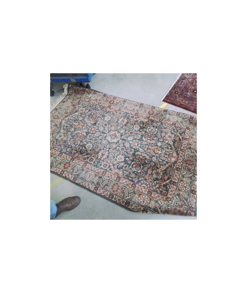 TAPIS BLEU ORANGE
