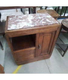 MEUBLE A PORTE 1 ETAGERE DESSUS MARBRE ART DECO