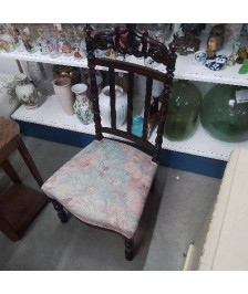 CHAISE TISSU FLEURI 