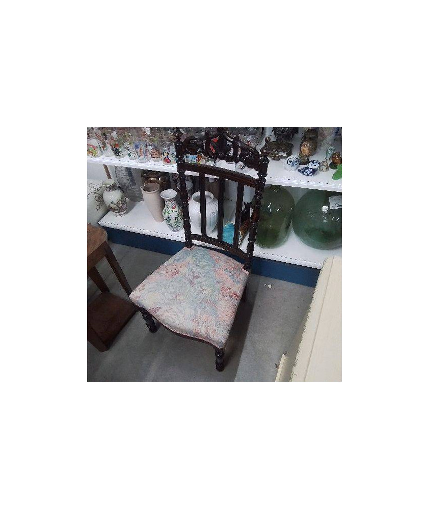 CHAISE TISSU FLEURI 