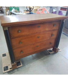 COMMODE EMPIRE 3 TIROIRS