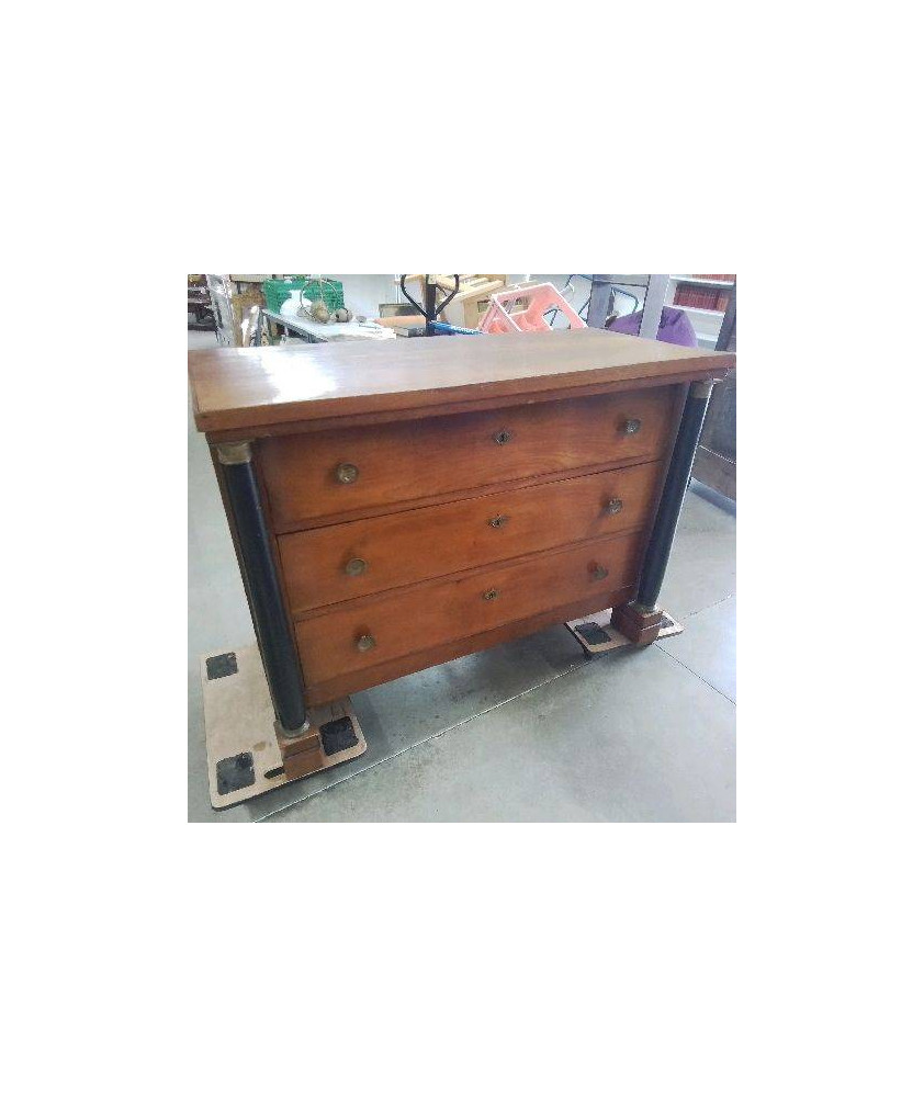 COMMODE EMPIRE 3 TIROIRS