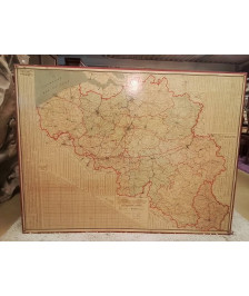 CARTE DE LA BELGIQUE 1965