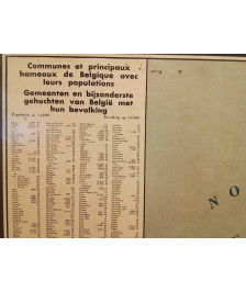 CARTE DE LA BELGIQUE 1965