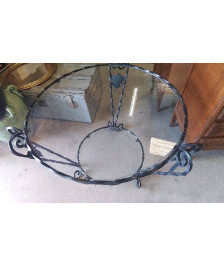 TABLE BASSE METAL VERRE