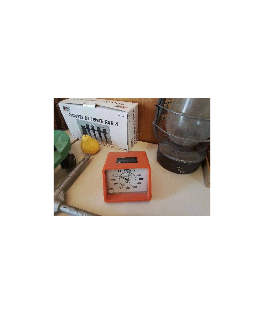 REVEIL ORANGE VINTAGE ANNÉE 70