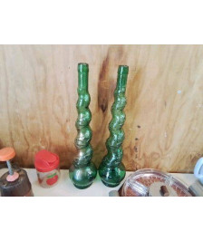 GRANDE VASE BOUTEILLE TORSADÉ 