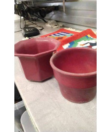 CACHE POT ROUGE