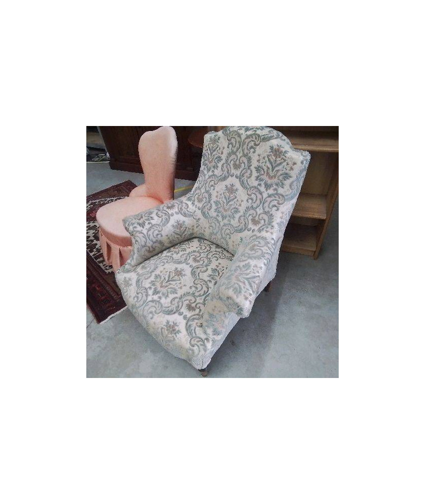 FAUTEUIL BLANC BLEU