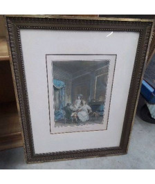GRAVURE DEJEUNER ANGLAIS
