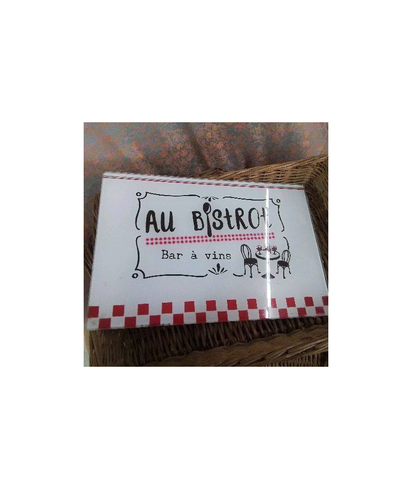 PLAQUE BISTROT 