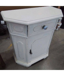 MEUBLE BLANC 1 PORTE 1 TIROIR