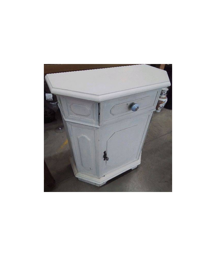 MEUBLE BLANC 1 PORTE 1 TIROIR