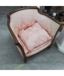 FAUTEUIL TISSU ROSE
