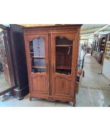 BIBLIOTHEQUE STYLE LOUIS XV EN MERISIERS 