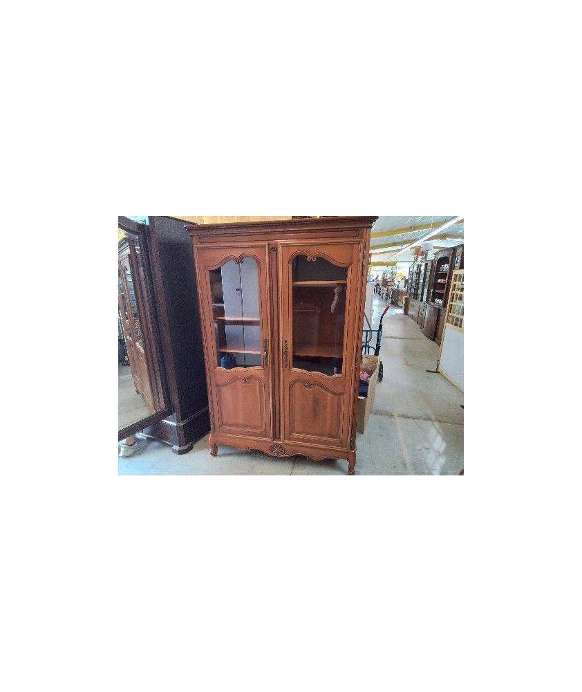 BIBLIOTHEQUE STYLE LOUIS XV EN MERISIERS 