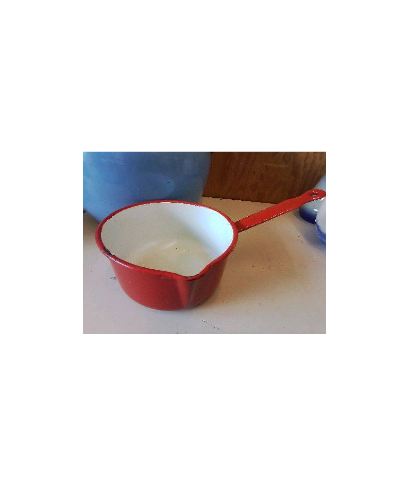 CASSEROLE EN TOLE ÉMAILLÉE 