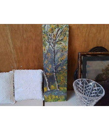 PEINTURE AUX COUTEAUX ’BOULEAU’