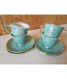 LOT DE 4 TASSES A CAFÉ 