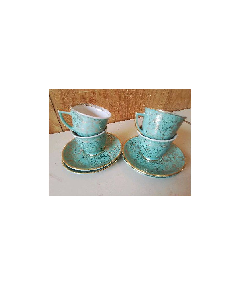 LOT DE 4 TASSES A CAFÉ 