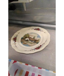 ASSIETTE DECO SARREGUEMINES 