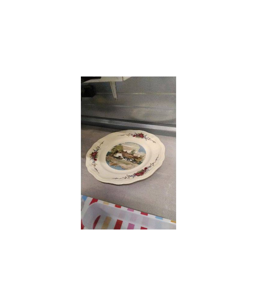 ASSIETTE DECO SARREGUEMINES 