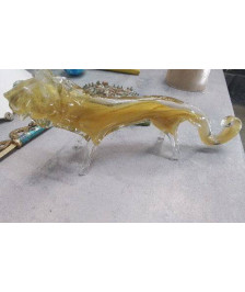 DECO LION VERRE 