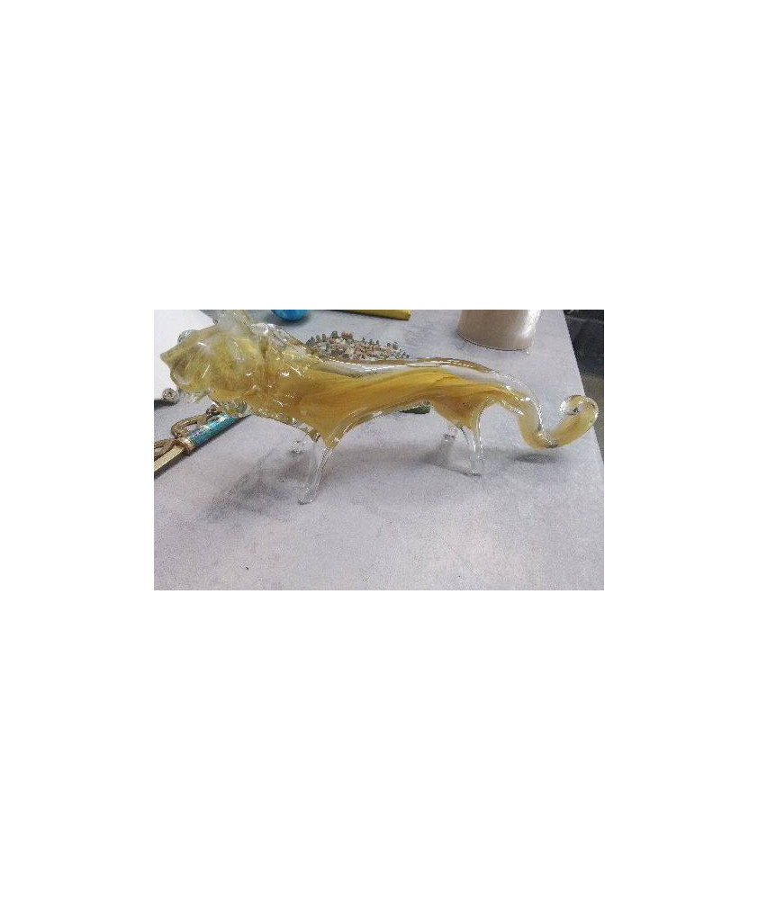 DECO LION VERRE 