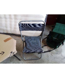 CHAISE DE CAMPING GRISE 